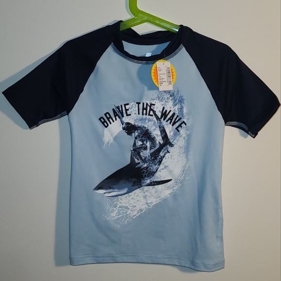 Children's place rashguard swim t-shirt , bnwt size 5-6 - Picture 4 of 6